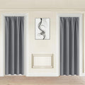 Jiuzhen Blackout Doorway Curtains 80 inch Length - 2 Panels Thermal Insulated Privacy Soundproof Rod Pocket Closet Door Curtains Room Divid…