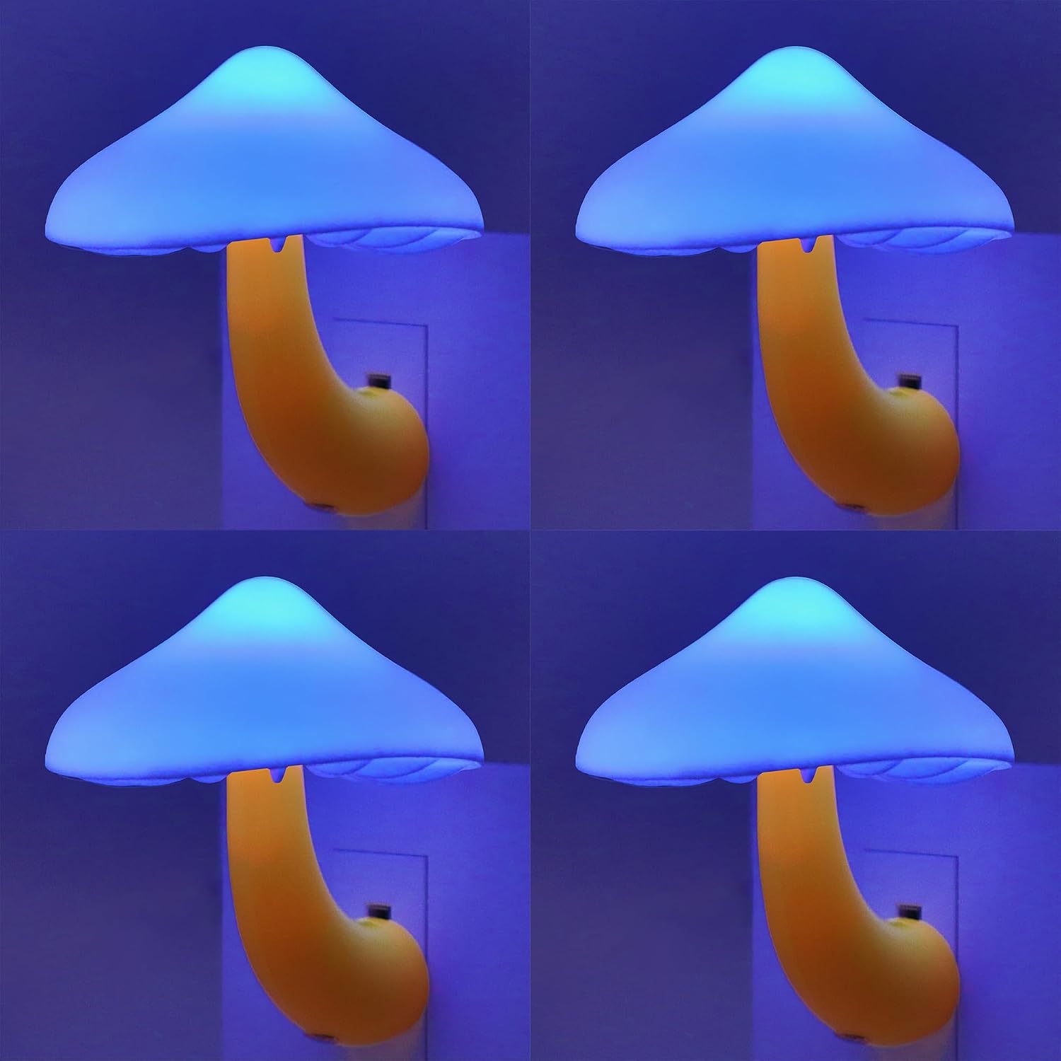 APAKI LED Mushroom Night Light Plug in Lamp, Light Sensor Night Lights Plug into Wall, Dusk to Dawn Sensor Night Light for Adults Ki…