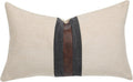 Farmhouse Decorative Outdoor Throw Pillow Covers for Couch Sofa Bed Brown Faux Leather Accent Pillow Cover Modern Decor Pillow Case 12 x…