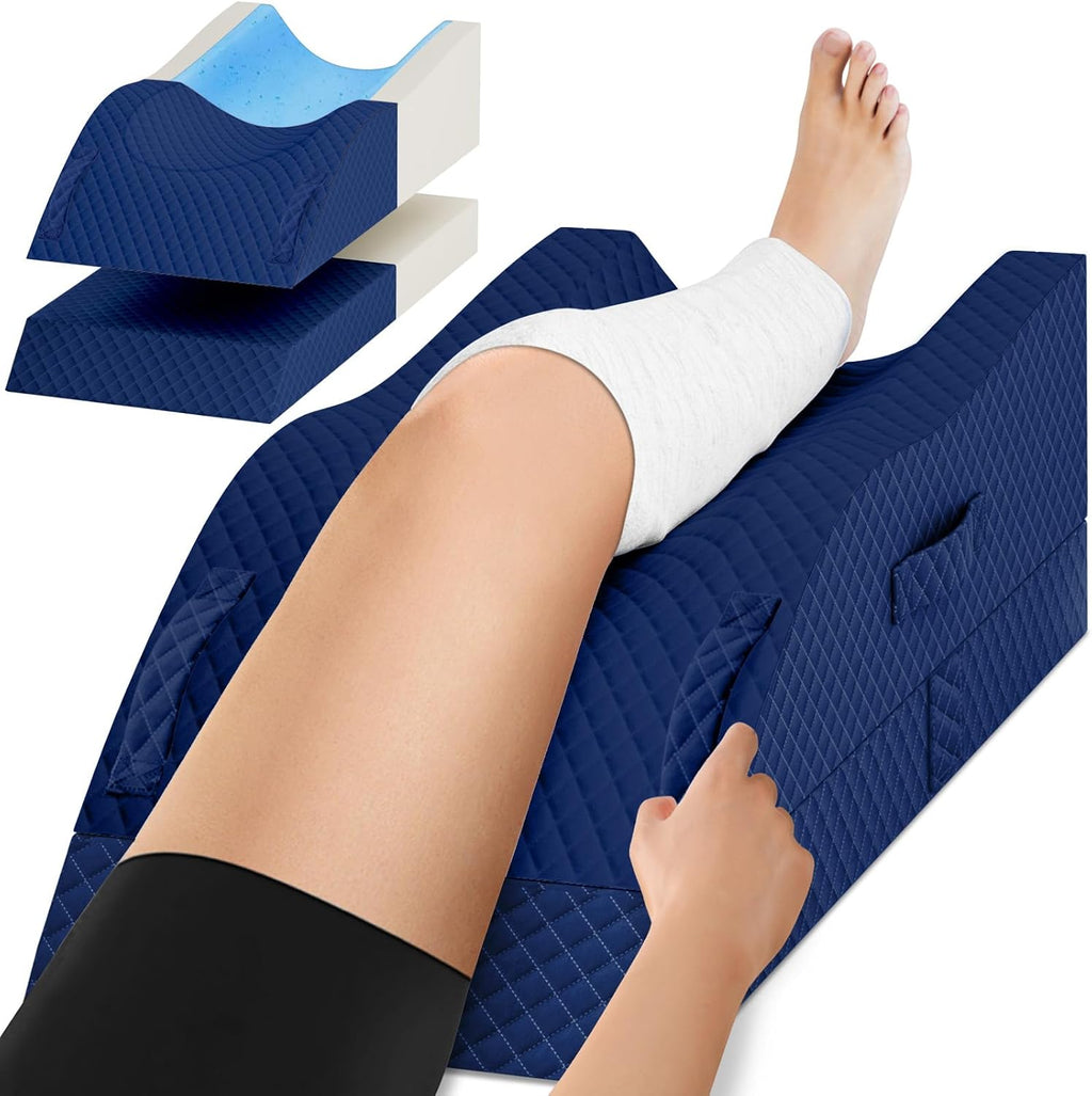 TranquilRelax TranquilRelax Elevation Pillows for Leg After Surgery, Memory Foam Adjustable Wedge Pillow for Injury or Rest, Ankle P…