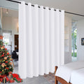 Rybhome RYB HOME White Curtains Room Divider - Heavy Duty Privacy Room Darkening Curtain Blinds for Living Room Dining Cafe Patio Door Gues…