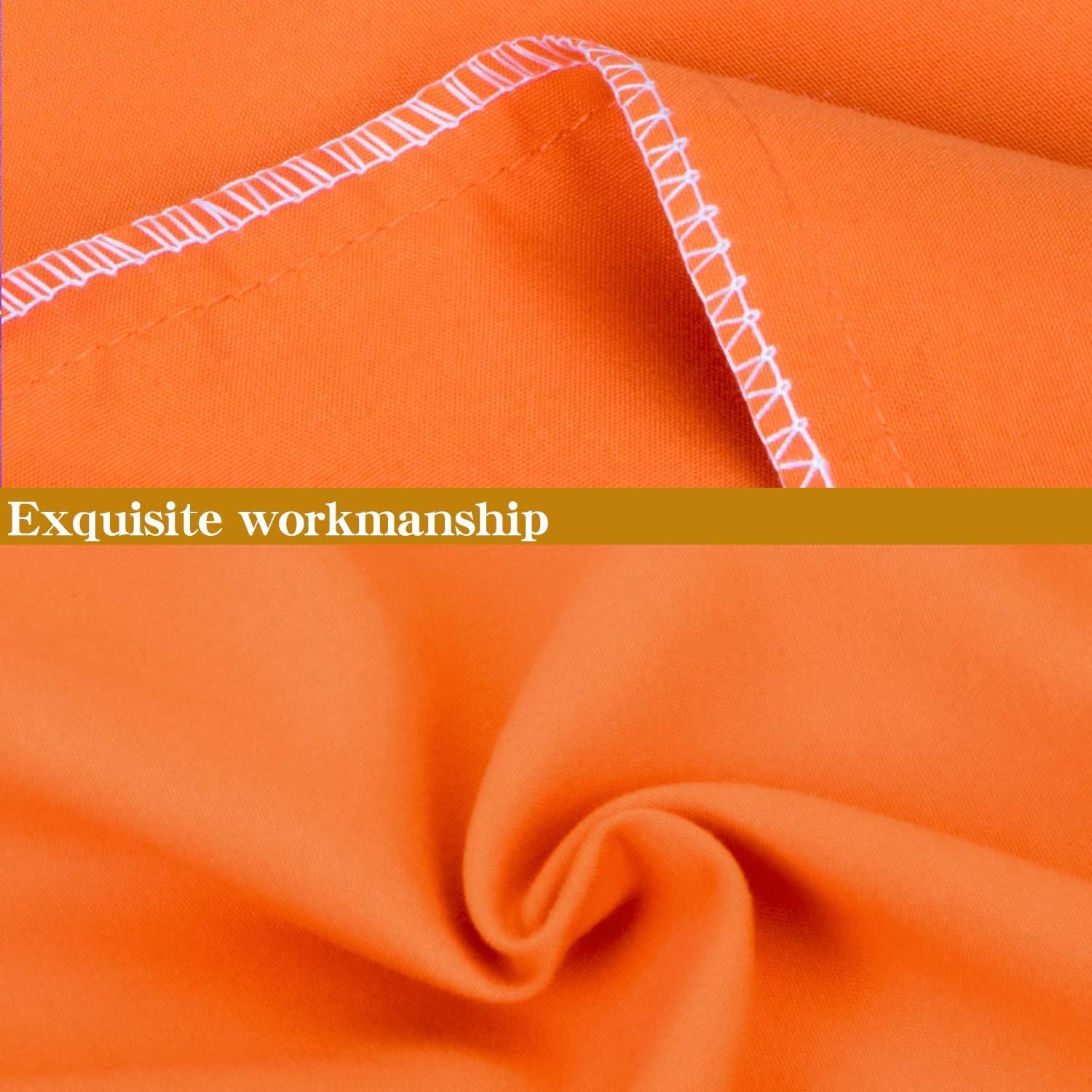 Ntbay Queen Pillowcase Set - 4 Pack Brushed Microfiber 20x30 Pillowcases - Soft, Wrinkle-Free, Fade-Resistant, Stain-Resistant, Orange Pill…