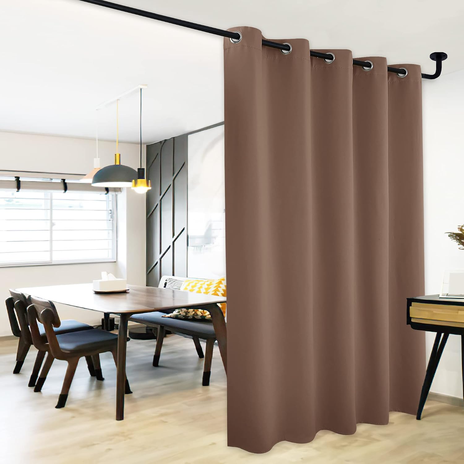NICETOWN Blackout Blinds for Patio Door, Sliding Door Insulated Blackout Curtains, Extra Wide Curtain with Grommet Top for…