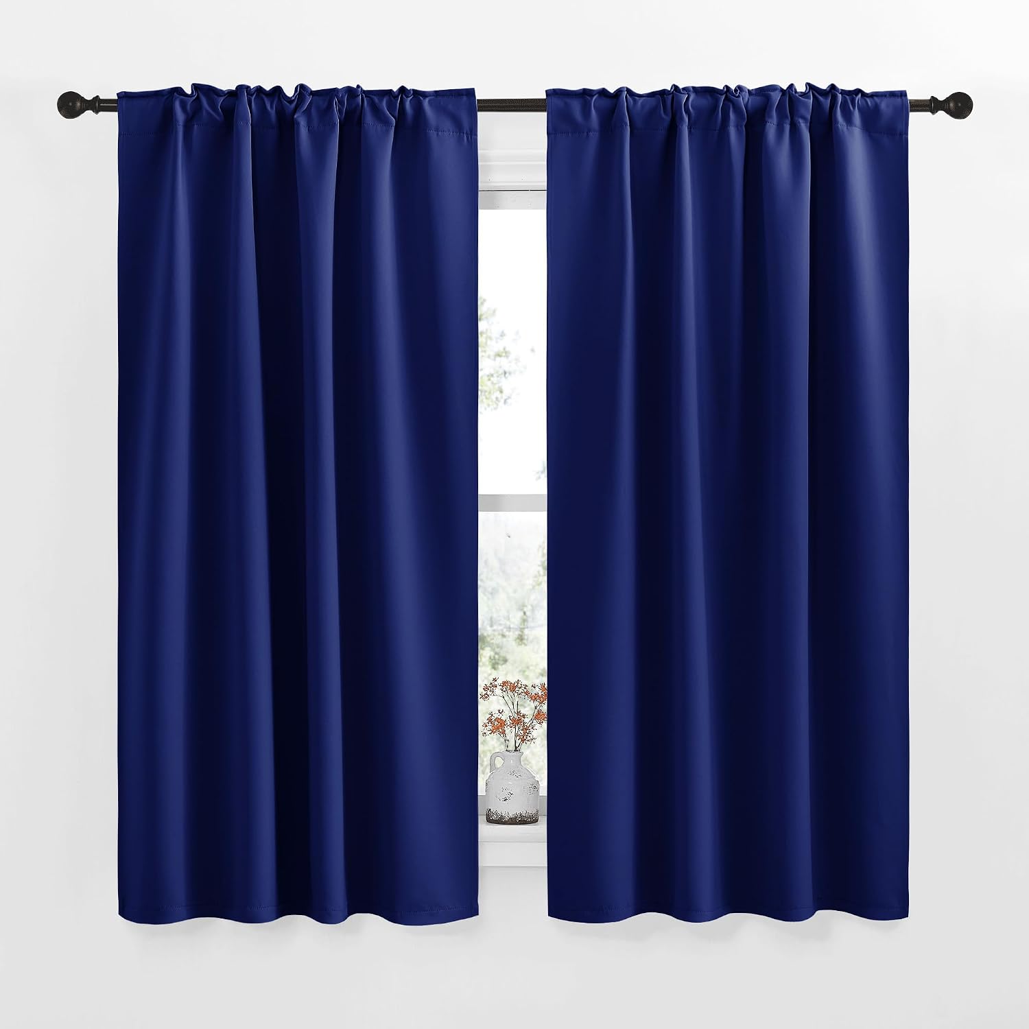NICETOWN RV Curtains for Camper Windows - (Royal Blue Color) 42x50 Inch, 2 Panels Set, Thermal Insulated Room Darkening Blackout…