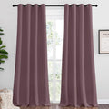 Nicetown Dry Rose Blackout Curtains 102" Long for Office, Dining Room, Guest Room, 55" Wide, 2 Pieces, Sound Reducing Heat and Cold Block C…