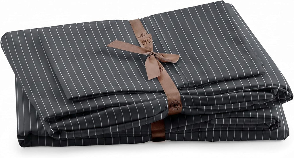Perupima Peru Pima 415 Thread Count Percal Queen Sheet Set - 100% Peruvian Pima Cotton, 4 Piece (Flat, Fitted, 2 Pillowcases) - Cooling, Cr…