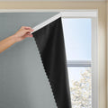 Jilron Magic Tape Stick on Portable Curtains for Windows, Bedroom Blackout Curtains for - Thermal Lnsulated No Drill Curtains Room Darkening…