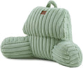 AmélieHome Amélie Home Faux Fur Reading Pillow with Pocket for Sitting in Bed, Kids Backrest Bed Pillow with Washable Cover for Loungi…