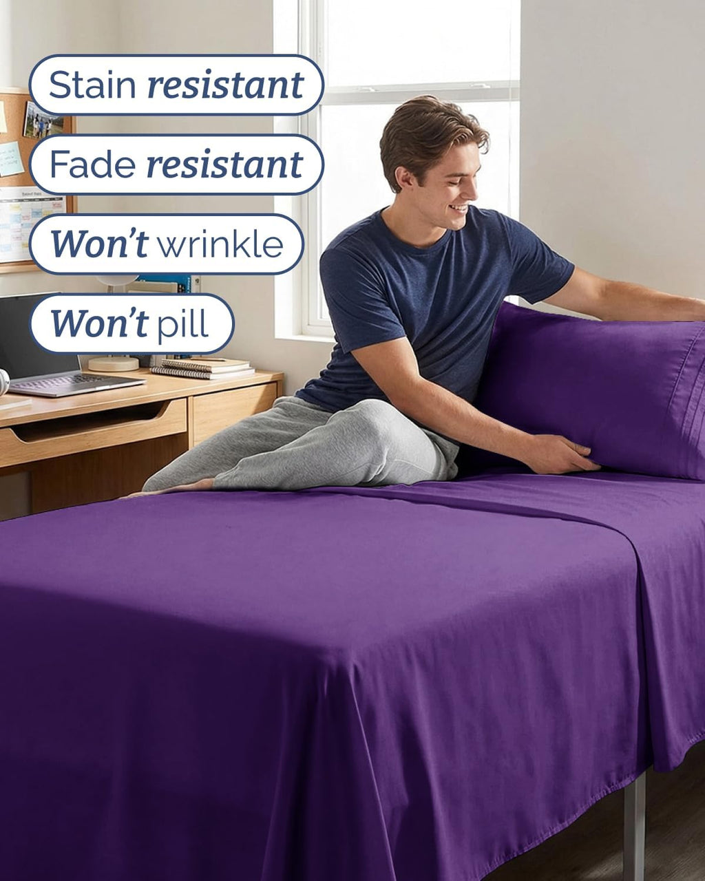 Twin XL Size 3 Piece Sheet Set - Comfy Breathable & Cooling Sheets - Hotel Luxury Bed Sheets for Women & Men - Deep Pockets, Easy-Fit…