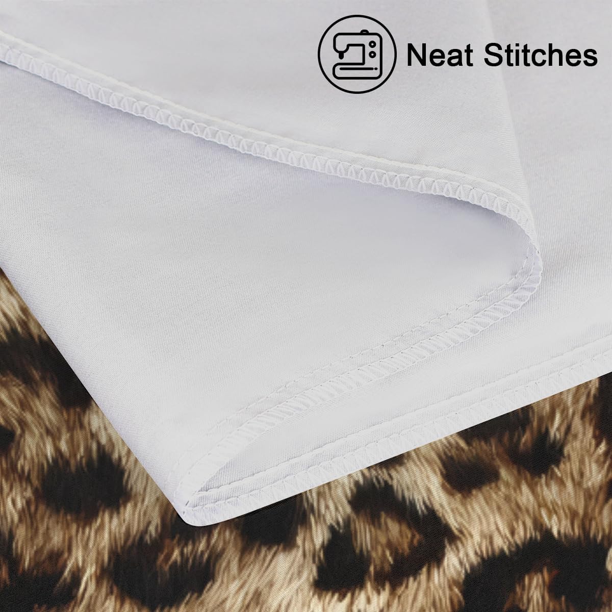 Satin Pillowcase for Hair and Skin, Standard Size Animal Leopard Skin Decorative Pillow Sham with Envelope Closure Pillow Cover for…