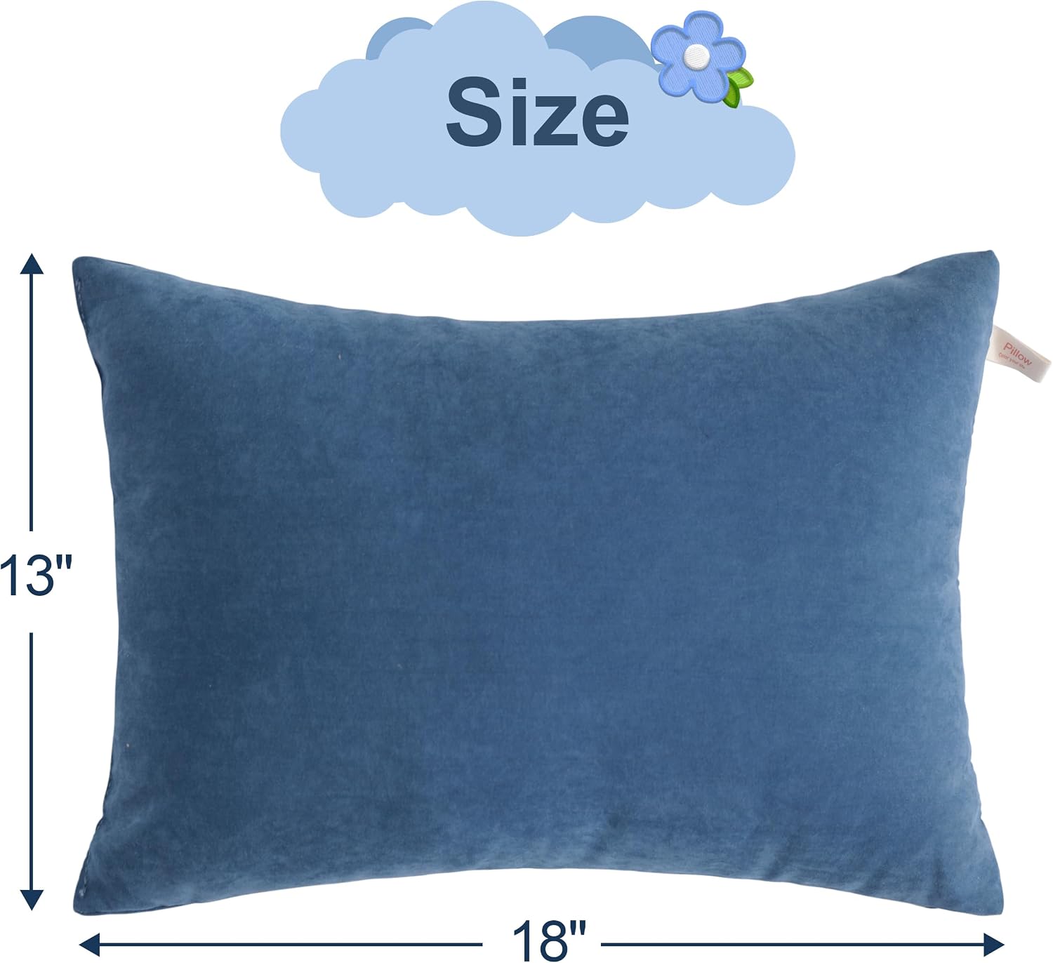 BEDSUM Toddler Pillows, 13x18 Ultra Soft Microfiber Travel Pillow for Sleeping - Small Pillows for Kids Daycare, Flight and Neck Support…