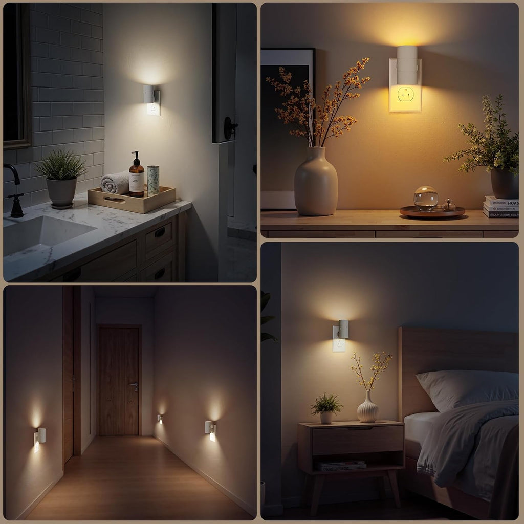 VOLISUN Night Light, Dimmable Led Night Lights Plug into Wall, Amber/3000K/4500K, 0-100LM Adjustable Brightness, Dusk to Dawn Nightlight…