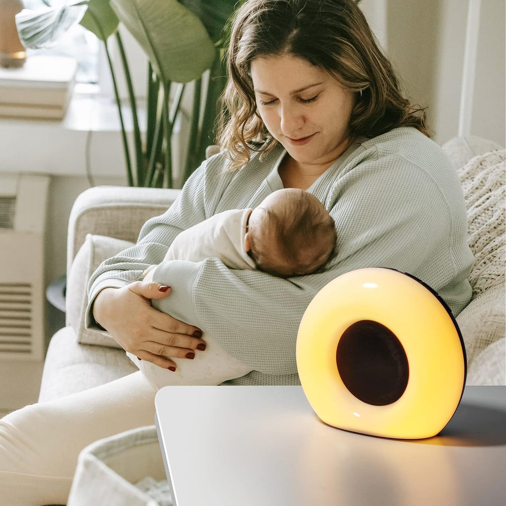 DailyBody Sound Machine White Noise Machine with 30 Soothing Sounds 12 Colors Night Light 32 Levels Volume 5 Timers & Memory Function Effec…
