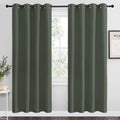Nicetown Dark Mallard Blackout Curtain Panel Grommet - Home Decorations Thermal Insulated Solid Grommet Top Blackout Living Room Panels/Dra…