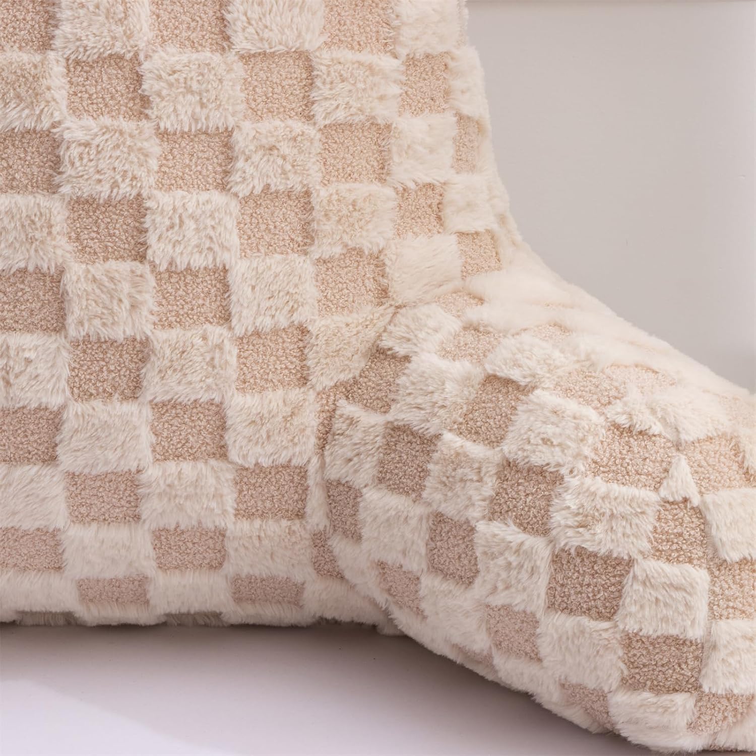 Aimuan Reading Pillow Checkered Bed Rest Wedge Backrest Checkerboard Pillow with Arms Back Support for Sitting Up in Bed Cushion Incline…