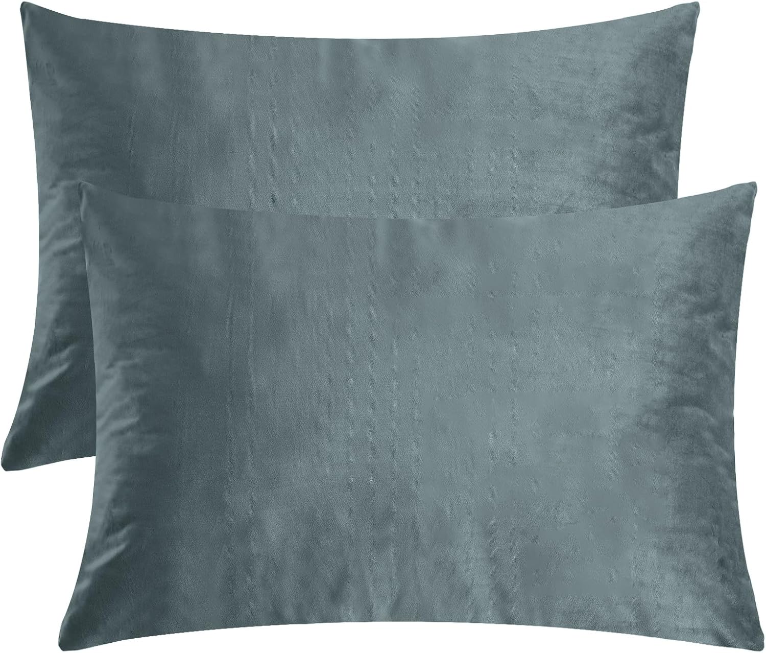 StangH Nursery Stone Blue Velvet Pillowcase Bed Pillow Cover for Hair and Skin, Queen Size 20 x 30 inches Set of 2, Luxury Warm Pillow Cove…