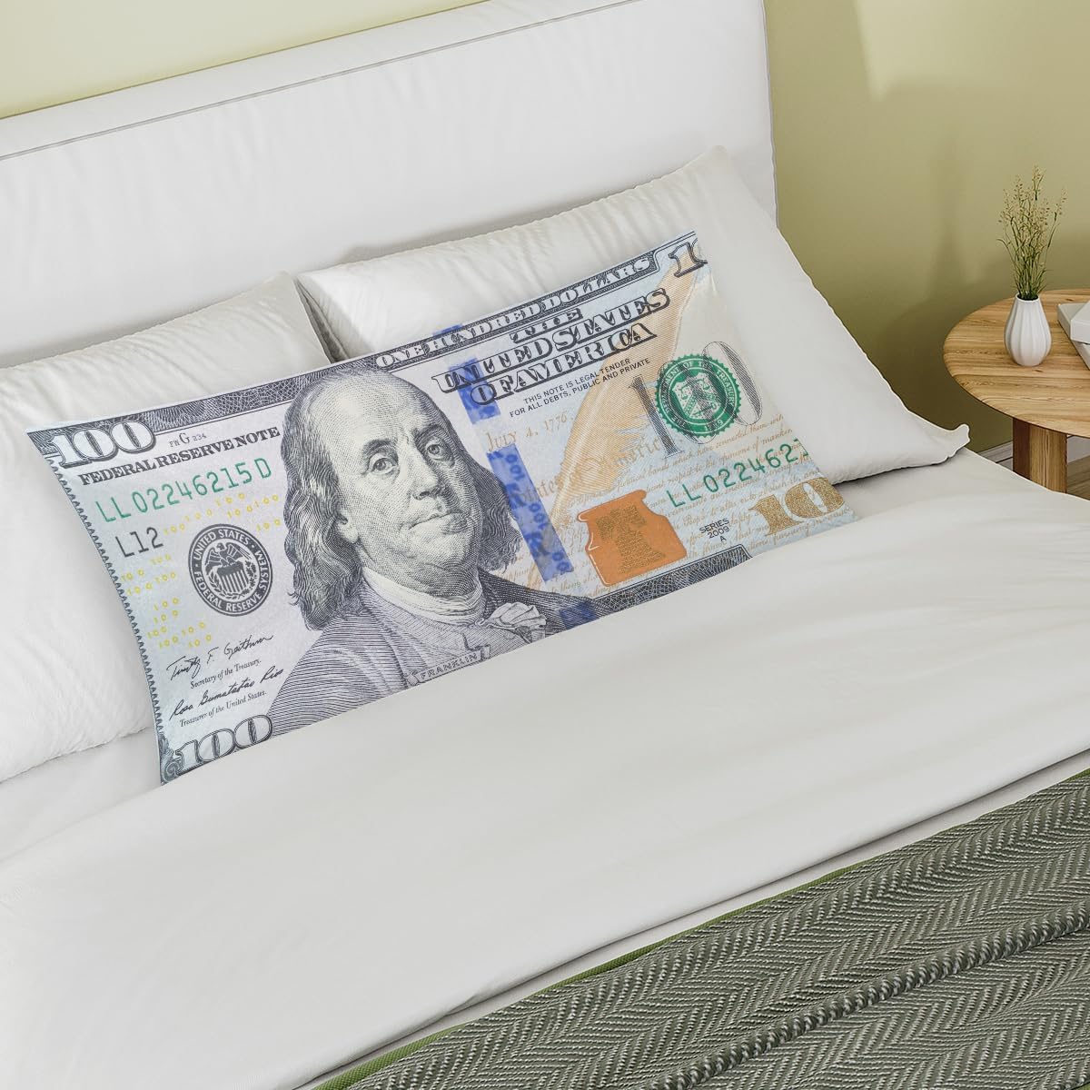 Dollar Modern One Hundred Satin Silk Pillowcase for Hair and Skin Pillow Cases King Size Soft Silk Pillow Case with Envelope Closure…
