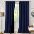 BGment Navy Blue Blackout Curtains for Living Room 95 Inch Long 2 Panels Set, 100% Light Blocking Room Darkening Thermal Insulated Rod…
