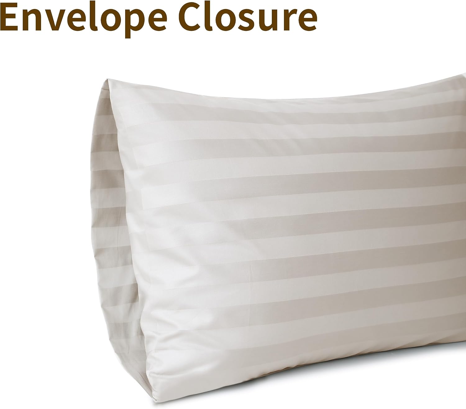 ShunjieHome 100% Egyptian Cotton Pillow Cases Set of 2, Standard Size 400 Thread Count Cooling Pillowcases, Soft and Breathable Pillow Cove…