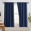 Rybhome RYB HOME Noise Reduce Blackout Energy Efficiency 3-in-1 Set Solid Window Curtains for Bedroom Living Room Wall Panels Patio Door, 5…