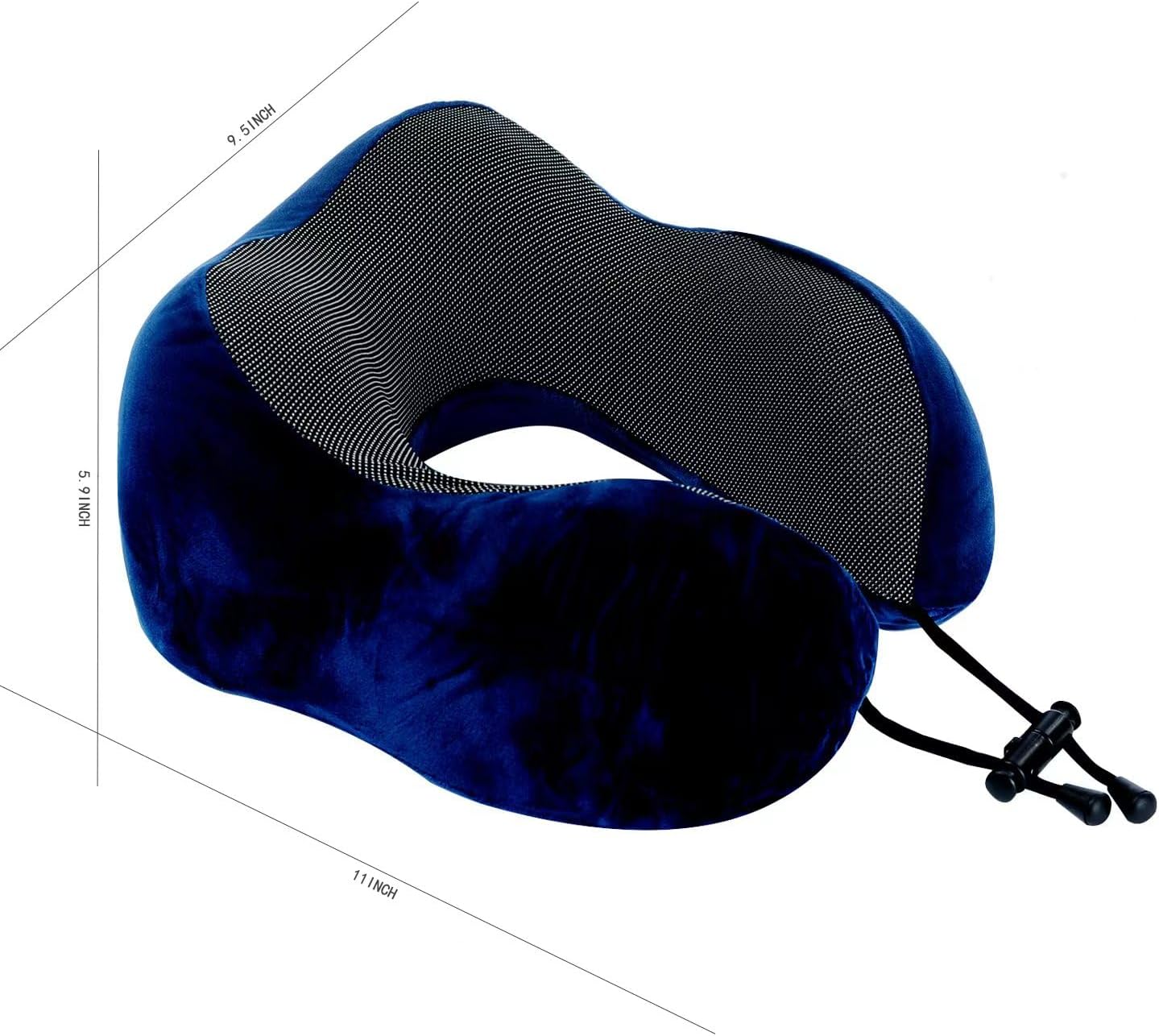 Makimoo Memory Foam Travel Pillow, Neck Pillow with 360-Degree Head Support, Comfortable and Lightweight, Ideal for Sleeping on Airplane, C…