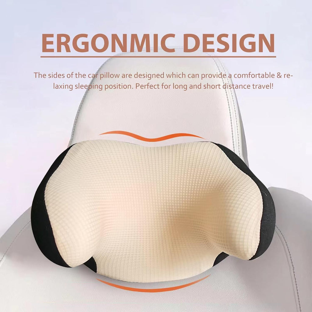 Really Helpful Car Headrest Pillow, Car Neck Pillow for Sleeping with Adjustable Strap, 100% Memory Foam & Breathable Removable Cover…