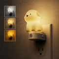 L LOHAS LED Plug in Night Light for Kids,3D Cute Puppy Night Lights with Dusk to Dawn Sensor,1600K/2700K/5000K 3CCT Dog Night…