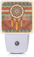 Dream Catcher Night Light, Ethnic Ornament Plug-in Night Lights with Dusk-to-Dawn Sensor for Stairway/Hallway/Bedroom 0.5W Sleep Friendly…