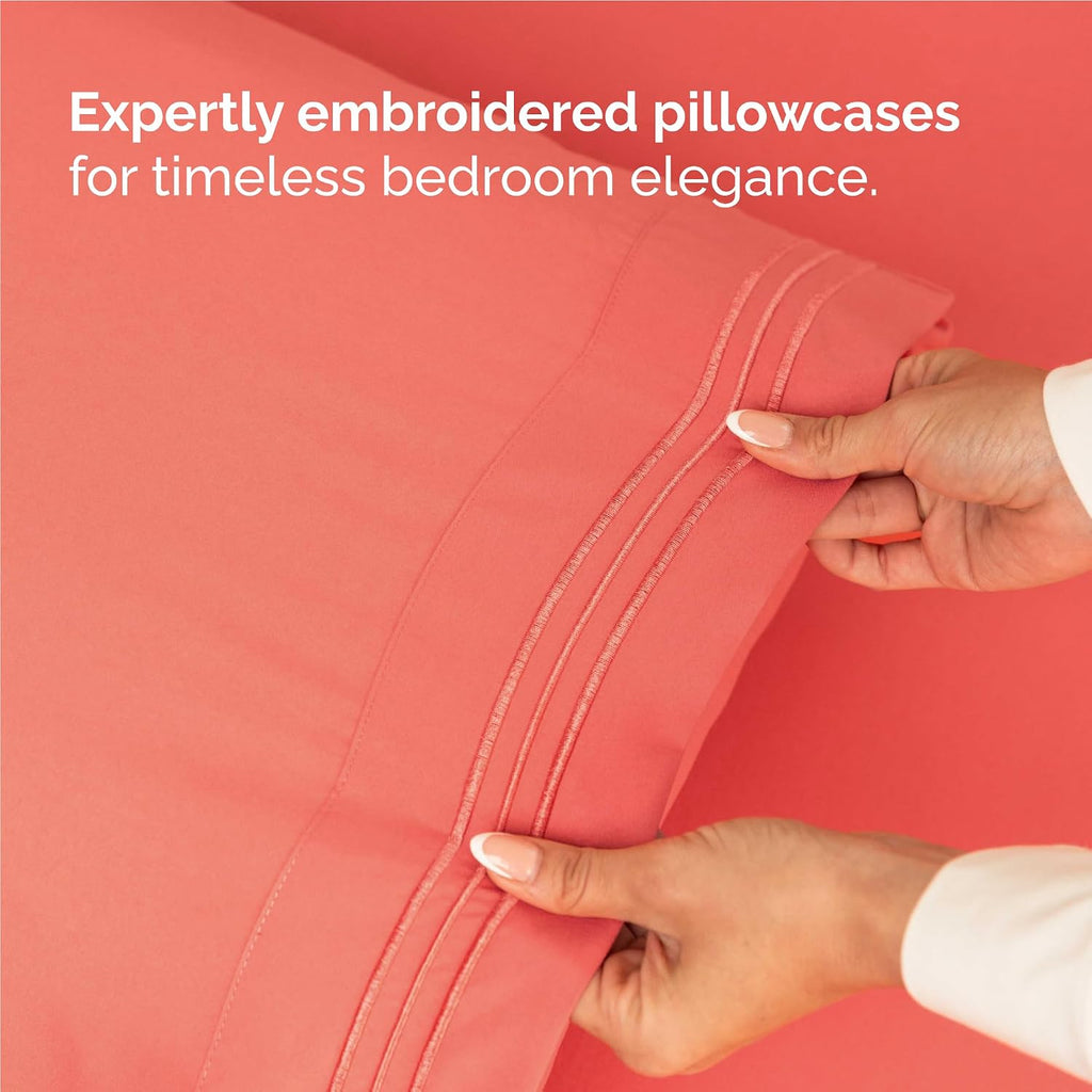 Full Size 4 Piece Sheet Set - Comfy Breathable & Cooling Sheets - Hotel Luxury Bed Sheets for Women & Men - Deep Pockets, Easy-Fit, Extra…