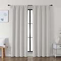 Simplebrand Ava Natural Blackout Curtains for Bedroom, 72 Inch Length, 2 Panels Set, Privacy Thermal Insulated Rod Pocket Window Curtains f…