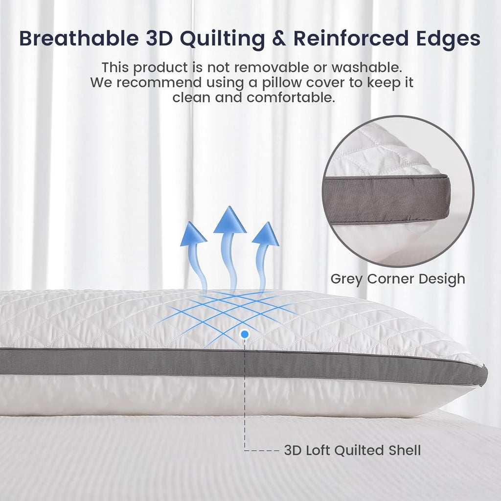 RainmrBedding Rainmr Shredded Memory Foam Extra-Firm Body Pillow, Breathable Thick Body Pillow for Side Sleep, 20 x 54 Inches Long Hugging…