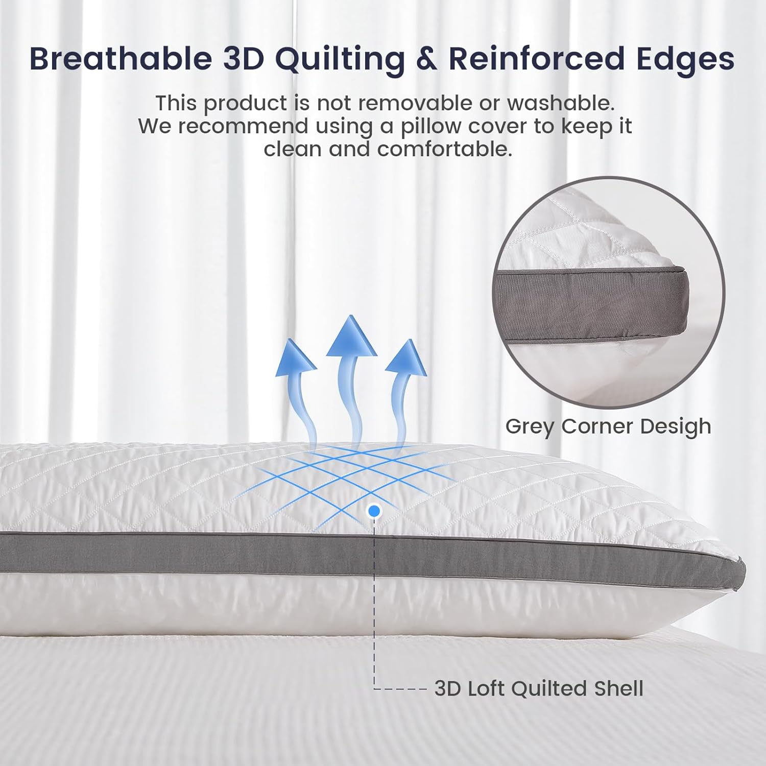 RainmrBedding Rainmr Shredded Memory Foam Extra-Firm Body Pillow, Breathable Thick Body Pillow for Side Sleep, 20 x 54 Inches Long Hugging…