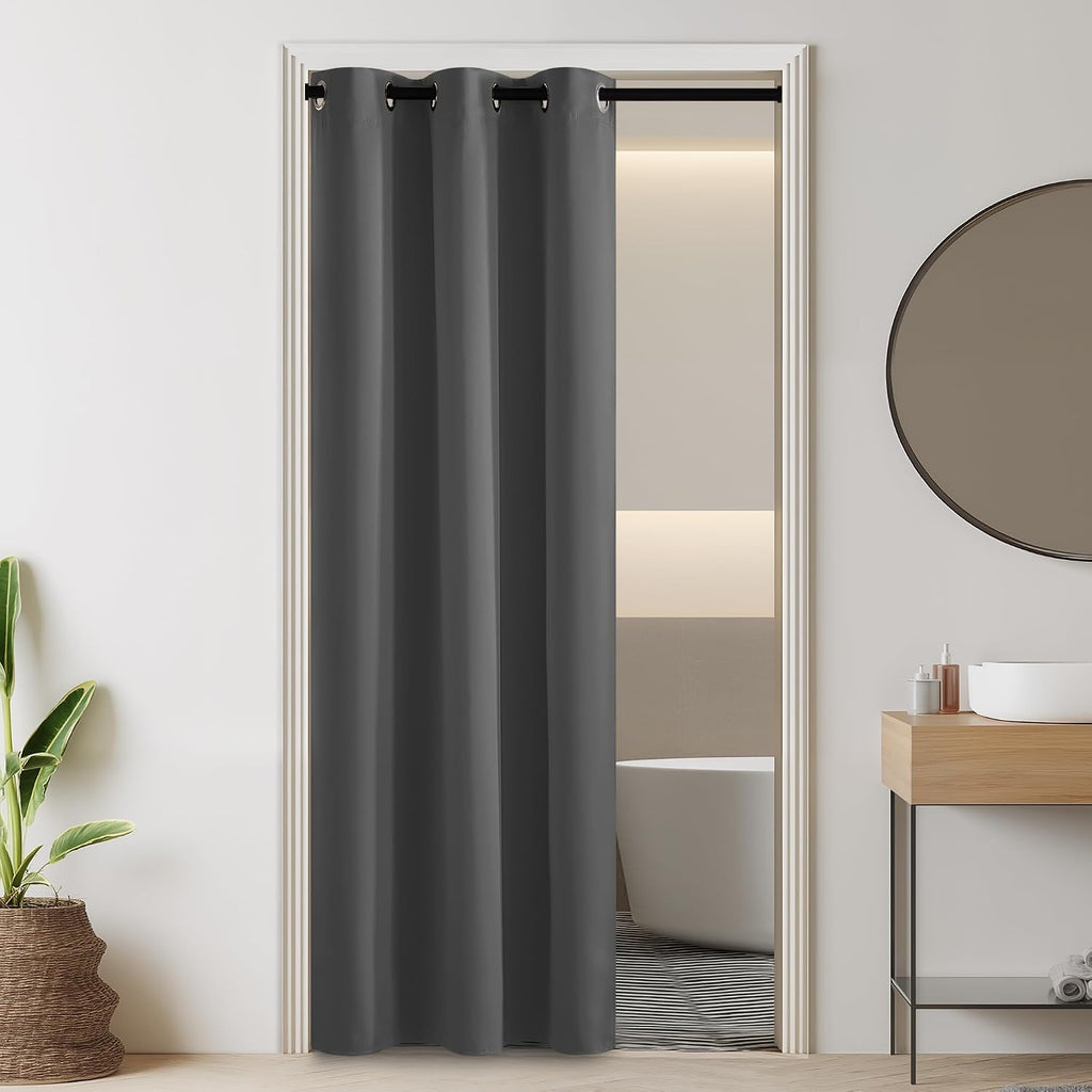Rybhome RYB HOME 100% Blackout Door Curtain for Doorway/Open Closet, Privacy Temporary Door for Bedroom/Kitchen/Laundry/Patio, Thermal Insu…