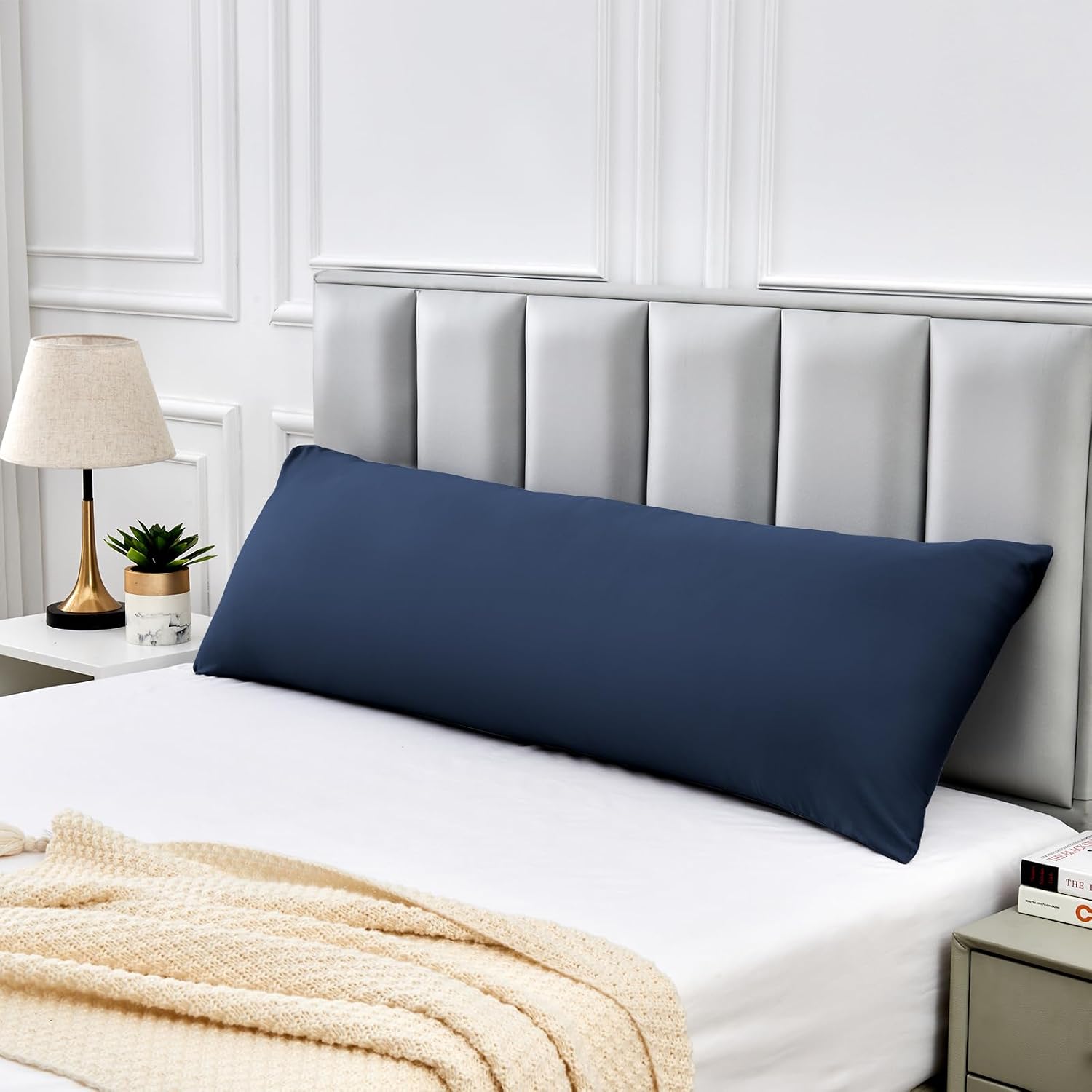 Warmstar Cotton Body Pillow Cover 1 Pack, 600 Thread Count Body Pillow case 20"x54", Long Body Pillow Case Cover Soft Breathable with…
