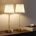 Cordless Table Lamp Rechargeable - Portable LED Desk Lamp for Dining Room, Bedroom, Patio - 2-in-1 Adjustable Height (16"/11") Touch Light…