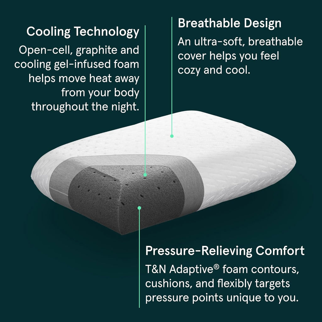 Tuft & Needle Premium Pillow, King Size 2-Pack with Adaptive Foam, Supportive and Cool, CertiPUR-US and Greenguard Gold Certified, 3-Year…