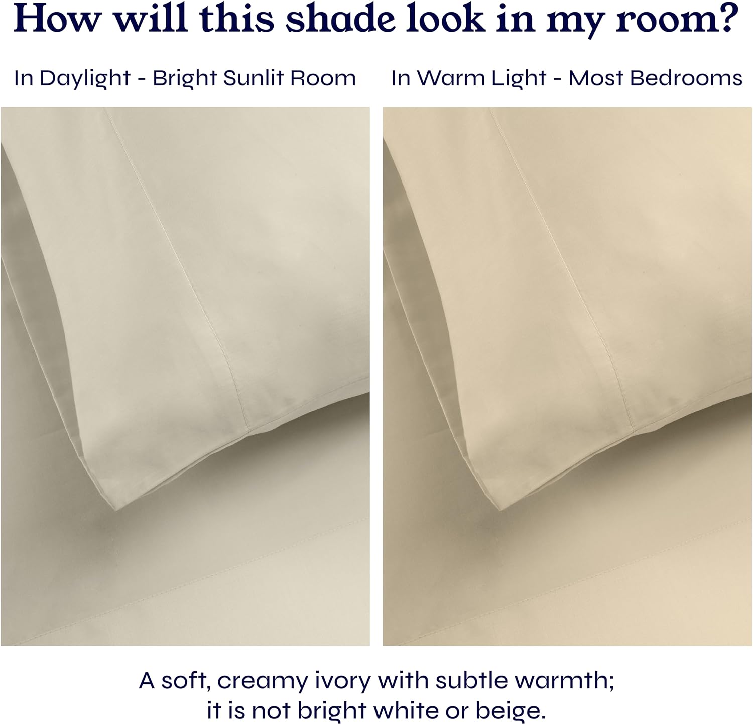 CALIFORNIA DESIGN DEN Soft & Silky 500 Thread Count 100% Cotton is Cool & Smooth, 2 Pillowcases Standard Fits Standard & Queen Pillows…
