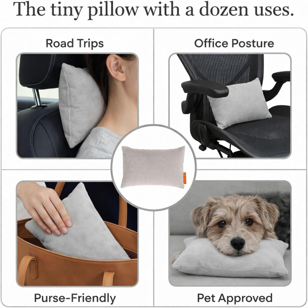 Urban Infant Pipsqueak Microfiber Pillow - Small, Mini, Tiny - 11 x 7 in - Perfect for Travel, Cars, Airplanes, Camping, Dogs, Kids…