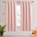 DWCN Blackout Curtains – Thermal Insulated, Energy Saving & Noise Reducing Bedroom and Living Room Curtains, Blush Pink, W 42x L 63 Inch…