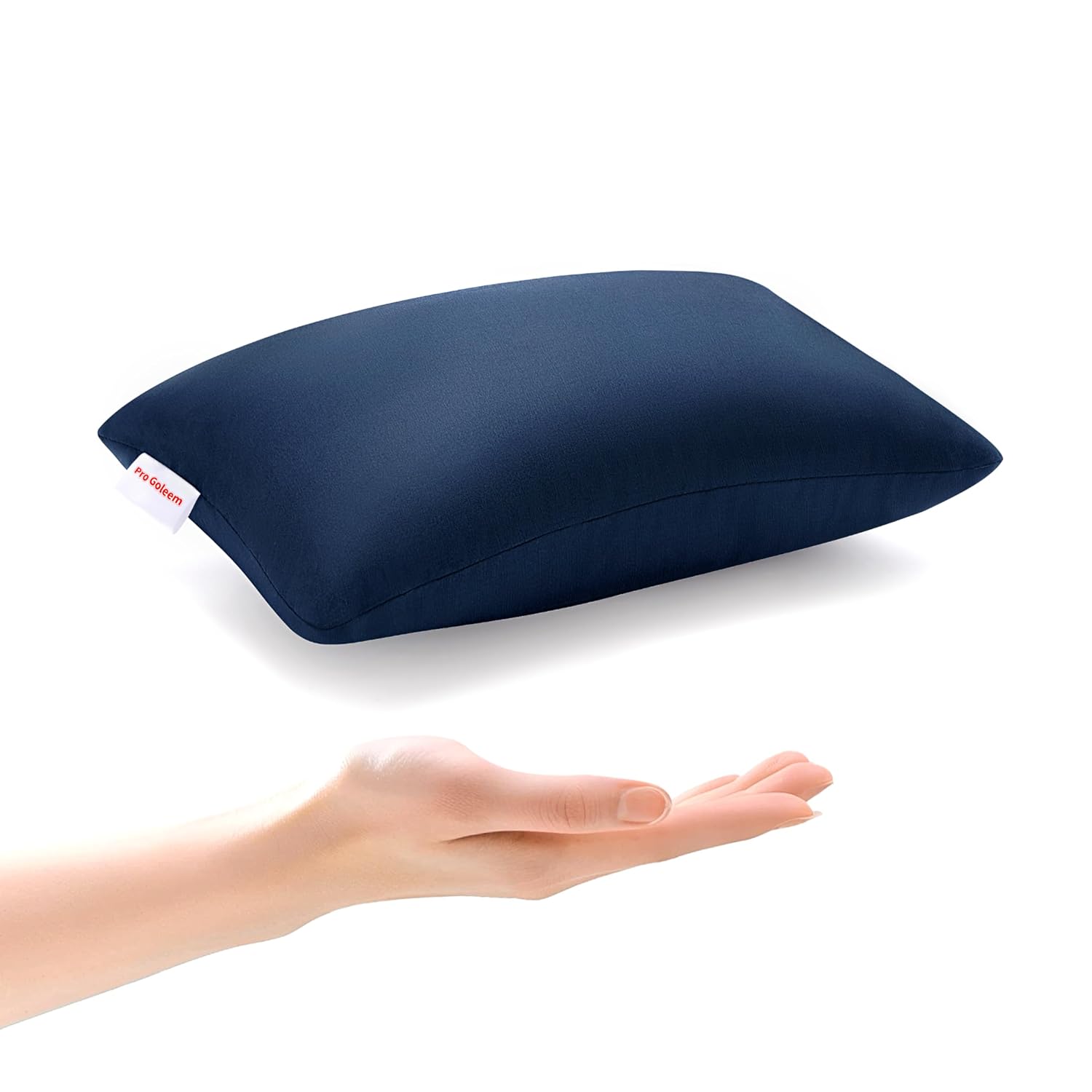 Pro Goleem Small Pillow 11"x7"x2.5" for Travel and Camping with Name Tag Mini Tiny Pillow for Room Couch Sofa Chair and Outdoor Car Air…