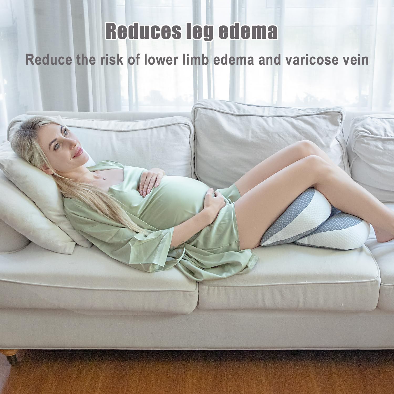 Chilling Home Pregnancy Pillow, Maternity Pillow for Pregnant Women, Pregnancy Pillows for Sleeping Portable, Pregnancy Wedge Pillow…