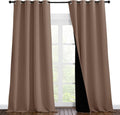 Nicetown Extra Long Truly Blackout Drapes for Hall and Villa, 100% Blackout Window Curtain Panels with Black Lined for Night Shift Worker,…