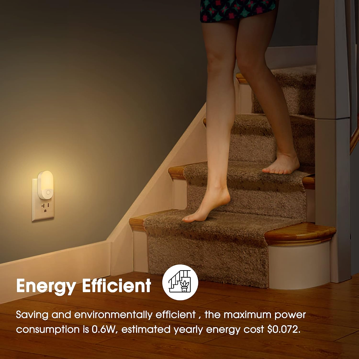 L LOHAS LED Night Lights Plug into Wall, [2 Pack] LED Dimmable Night Light with Light Sensors, 30/60LM Adjustable Brightness Nightlights…
