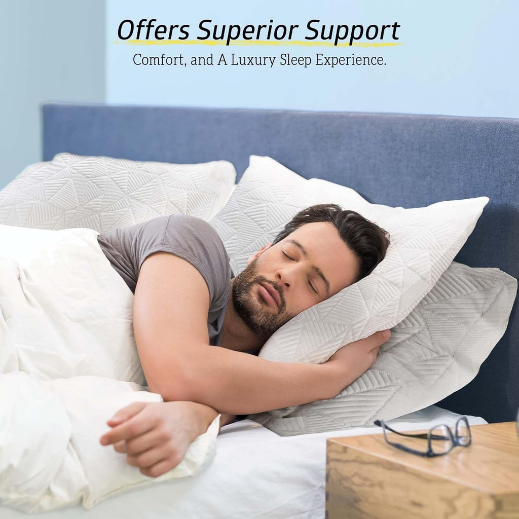 BETU Cooling King Size Pillow, Shredded Memory Foam Cool Pillow for Hot Sleepers, Adjustable Firm Soft Support Bed Pillows Perfect for…