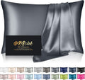 Home Mulberry Silk Pillow Cases Queen Size, Silk Pillowcase for Hair and Skin, Both Sides Natural Silk Satin Pillowcase for Sleeping Women…