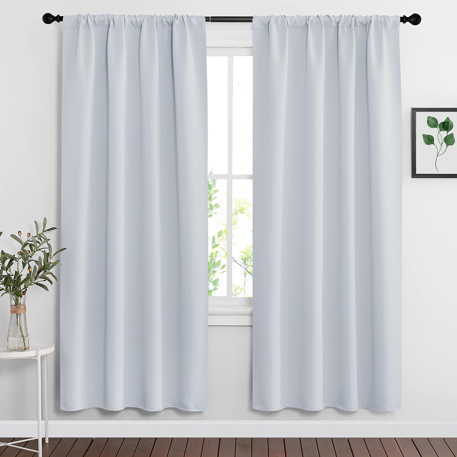 Rybhome RYB HOME Curtains for Bedroom Living Room 72 inches Long, Thermal Insulated Privacy Rod Pocket Drapes for Nursery Office Home Theat…