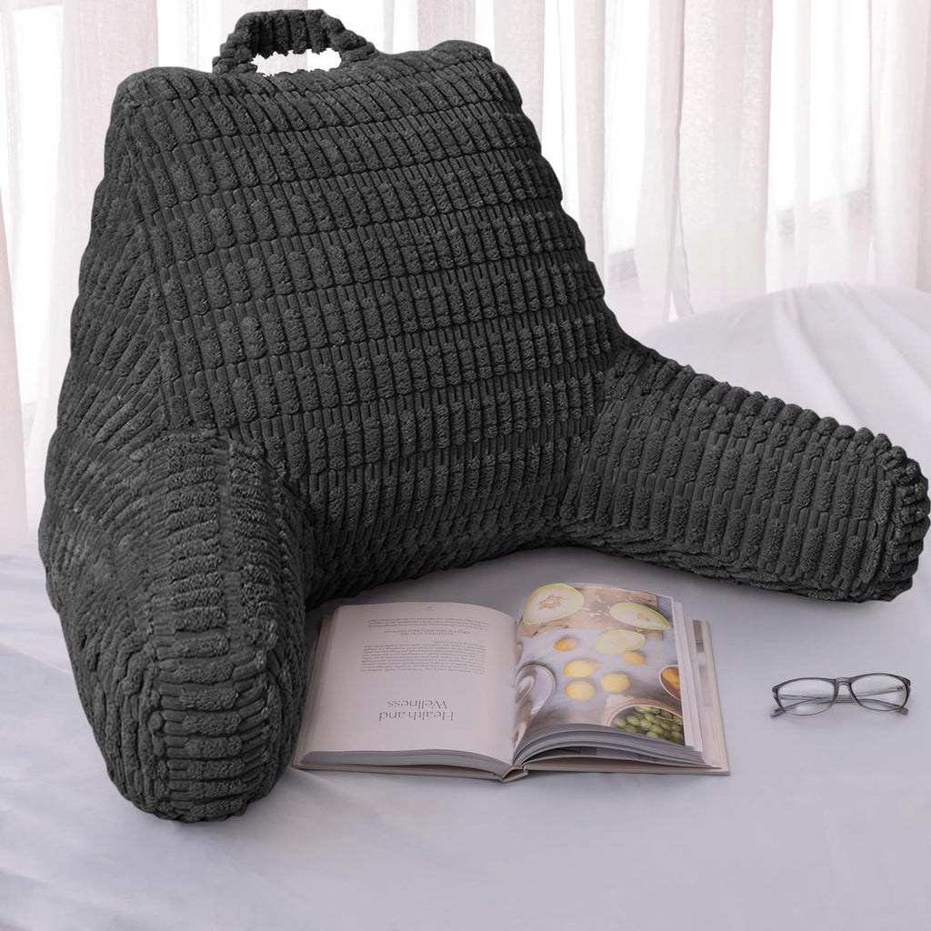 MIJIMO Reading Pillows for Sitting in Bed Adult, Back Rest Pillow for Sitting Up in Bed and Couch, Back Support Chair Pillow Support…