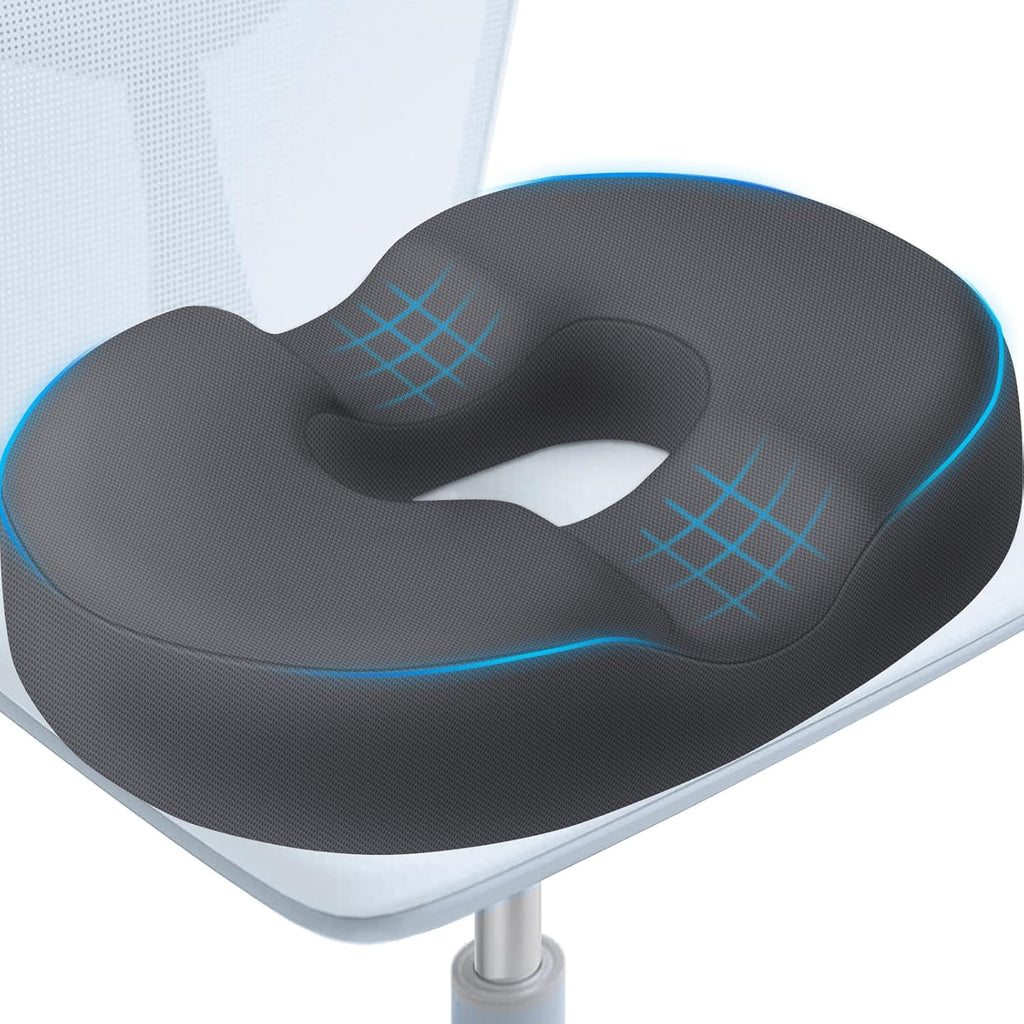 BlissTrends Donut Pillow Seat Cushion, Donut Chair Cushions for Postpartum Pregnancy & Hemorrhoids, Tailbone Cushion, Memory Foam Lifting C…