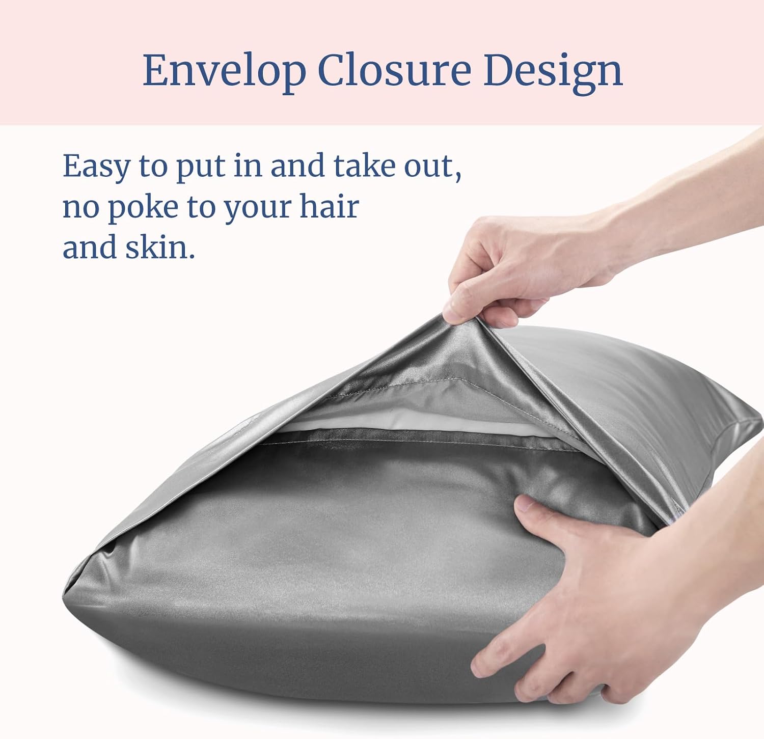 Bedelite Satin Pillowcase for Hair and Skin, Super Soft Similar to Silk Pillow Cases 4 Pack with Envelope Closure, Cooling Pillowcases for…