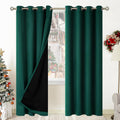 BGment Thermal Insulated 100% Blackout Curtains for Bedroom with Black Liner, Double Layer Full Room Darkening Noise Reducing Grommet Curta…